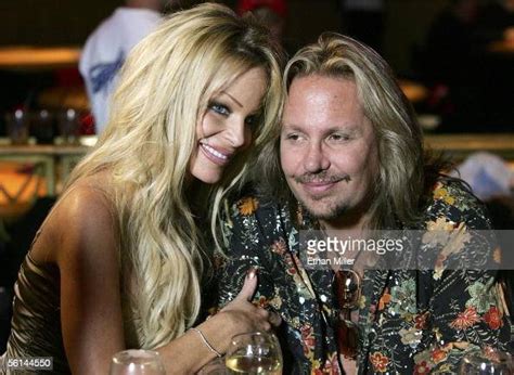 Motley Crue Singer Vince Neil And His Wife Lia Neil Pause As They Are News Photo Getty Images