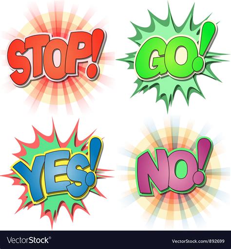 Comic Book Exclamations Royalty Free Vector Image
