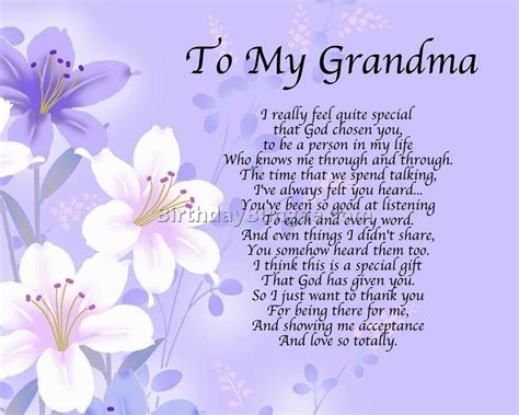 Happy Birthday Grandma Poems