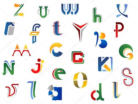 Set Of Full Alphabet Letters And Icons For Alphabet Design Premium