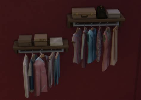 مادة مضافة غير منصف مؤدب الفندق ضابط تجربة Sims 4 Hanging Clothes