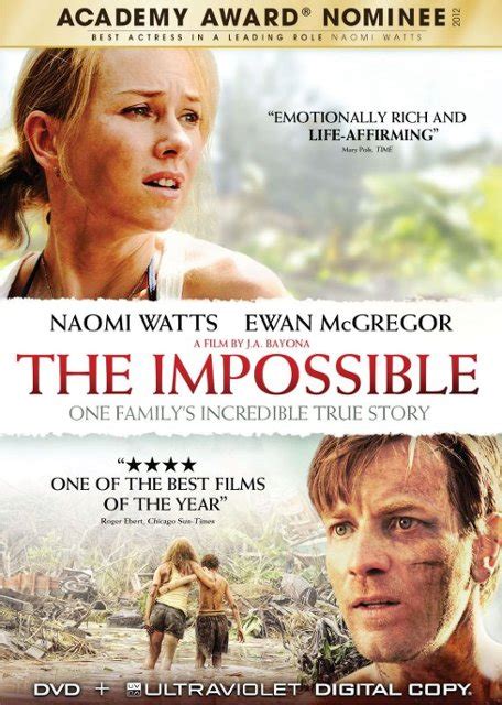 في ظل موجة تسونامي المدمرة التي ضربت تايلاندا ، تكافح عائلة و تصارع من أجل البقاء على قيد الحياة. The Impossible DVD 2012 - Best Buy