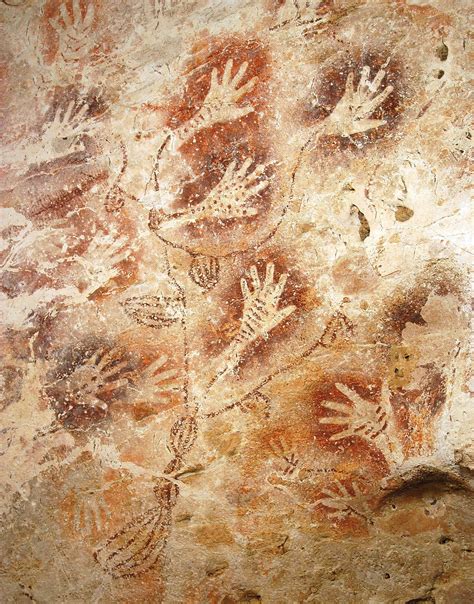 Ancient Paleolithic Cave Painting In Cave Of Hands Argentina