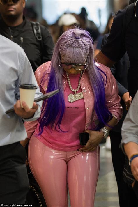 Would You Wear This To The Airport Nicki Minaj Looks A Tad