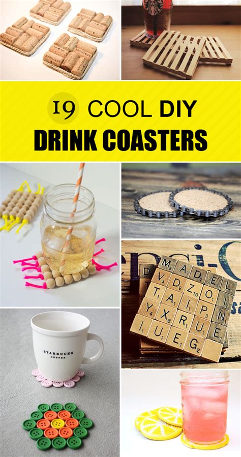 19 Cool Diy Coasters Cool Diy Ideas