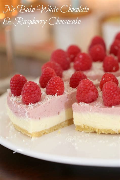 Don't let the size fool you, they are you can hardly go wrong with pairing raspberries and white chocolate so i knew from the jump that i would love this cookie. No Bake White Chocolate & Raspberry Cheesecake - Bake Play Smile