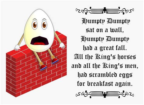 Humpty Dumpty Parody Humpty Dumpty Nursery Rhymes Parody Hd Png