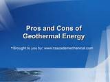 Geothermal Heat Systems Pros And Cons Pictures