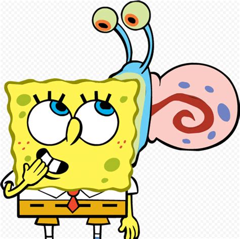Hd Spongebob And Gary Cartoon Character Transparent Png Citypng