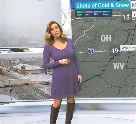Stephanie Abrams Meteorologist Black Suede Boots Dresses For Work
