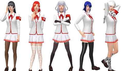 The Sims 4 Yandere Sim Student Council Set Sims 4 Sims Sims 4