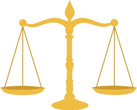 Golden Legal Scales Free Clip Art