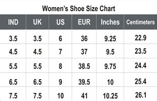 23 Cm Shoe Size In Euro
