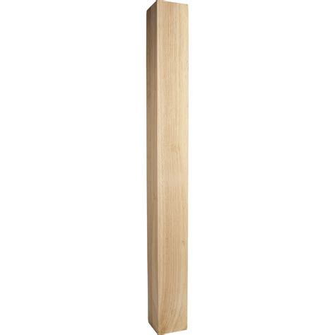 Square Wood Post 3 12 X 3 12 X 42 Species Rubberwood