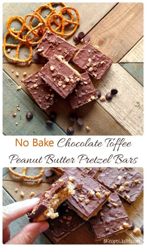 Peanut Butter Pretzel Bars No Bake Chocolate Delight