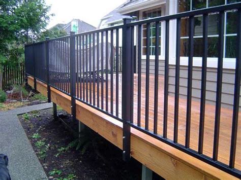 Trex select boards are thinner than How To Install Metal Railing On Deck | Railing Design