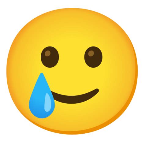 🥲 Smiling Face With Tear Emoji Smile Cry Emoji
