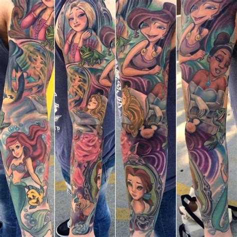 Disney Tattoo Disney Princess Sleeve Tattoo Your