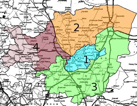 Doncaster Map United Kingdom