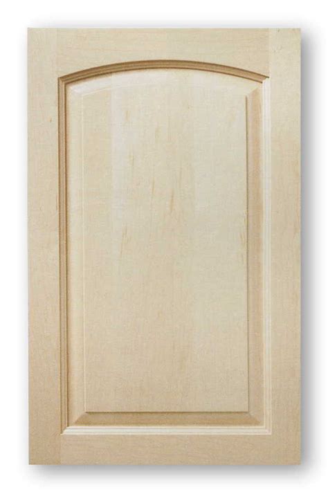 Cabinets with arched doors can be made as full wood doors with recessed or raised panels, or as glass ready doors to give a lighter, airier feel to a room. Raised Panel Cabinet Doors As Low As $10.99