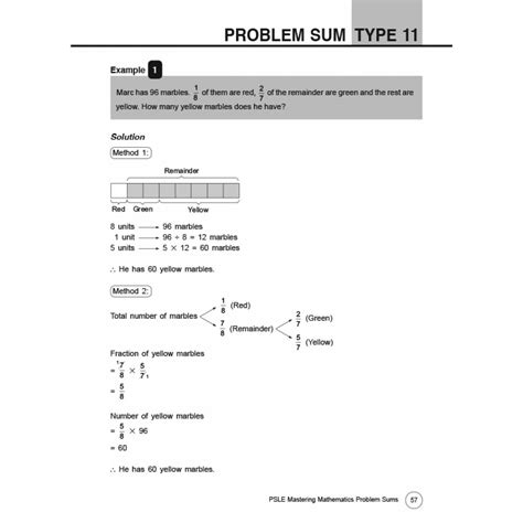 Psle Mastering Mathematics Problem Sums