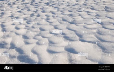 Ripples In Snow Stock Photo Alamy