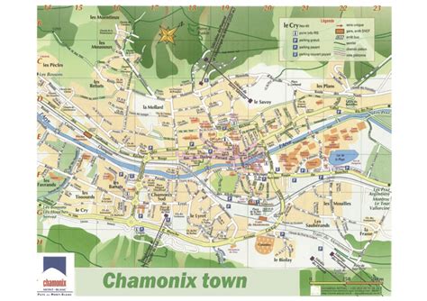 Map Chamonix Town