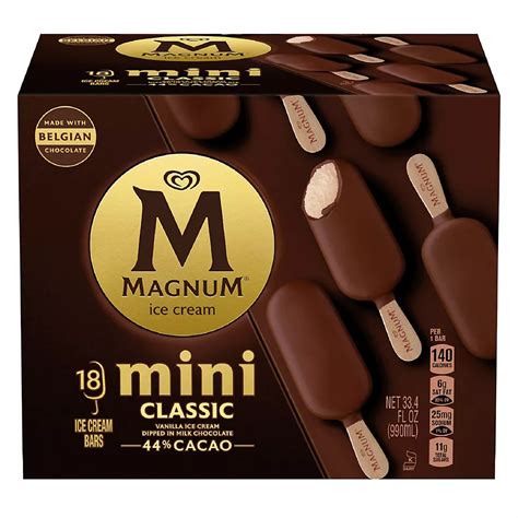 Magnum Mini Classics Ice Cream 18 Ct Bjs Wholesale Club