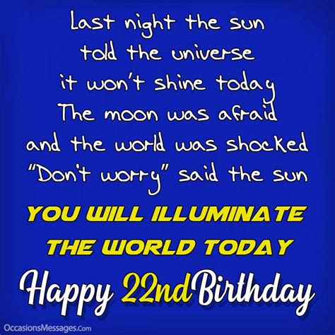 Its My 22nd Birthday Quotes