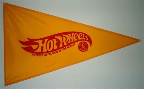 Hot Wheels Pennant Flag Hotwheels