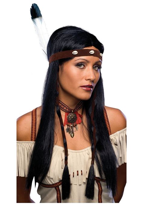 These are 19 hairstyles for halloween that will dominate most of your costume. Sexy Long Indian Wig - Womens Native American Wigs and ...