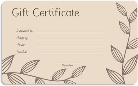 Our customizable, online gift certificates allow you to offer the perfect gift at the perfect moment for your friend's garden. 12+ Free Gift Certificate Templates & Examples - Word ...