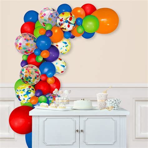 Party City Air-filled Multicolor Balloon Garland Kit, Party Supplies