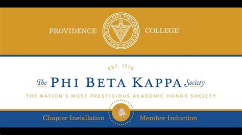Phi Beta Kappa Installation Ceremony Youtube