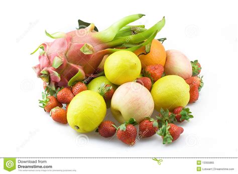 A Pile Of Fruit Stock Image Image Of Color Food Strawberries 13355865