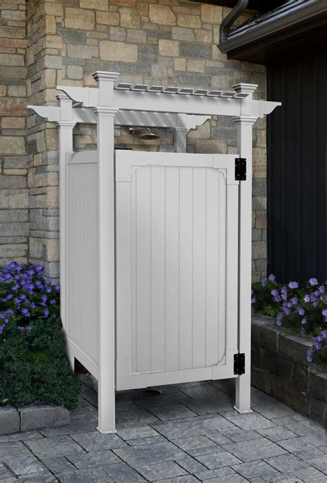 Buy Zippity Outdoor Products Zp19009 Hampton Outdoor Shower Enclosure White 36 X 36 Online