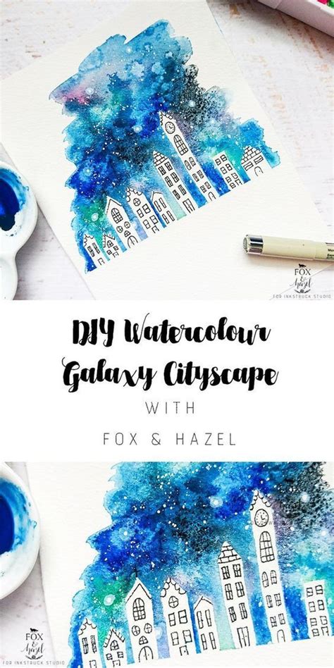 15 Watercolor Painting Ideas You Can Do At Home Watercolor Galaxy