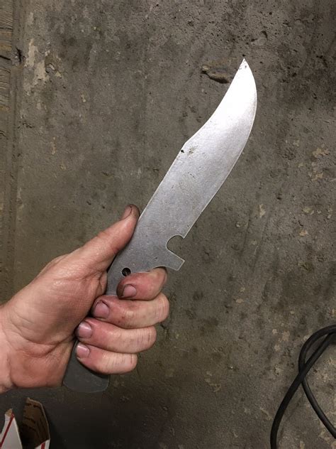 High Carbon Steel Bowie Knife Blank Berg Knifemaking