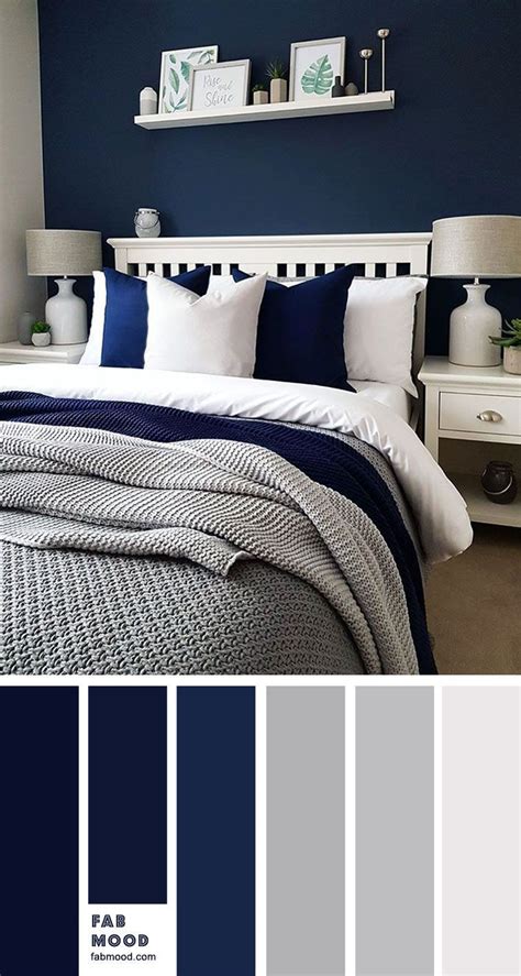 Blue And Grey Bedroom Color Schemes Examatri Home Ideas