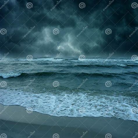 Storm On Tthe Ocean Stock Image Image Of Cumulus Light 9327325