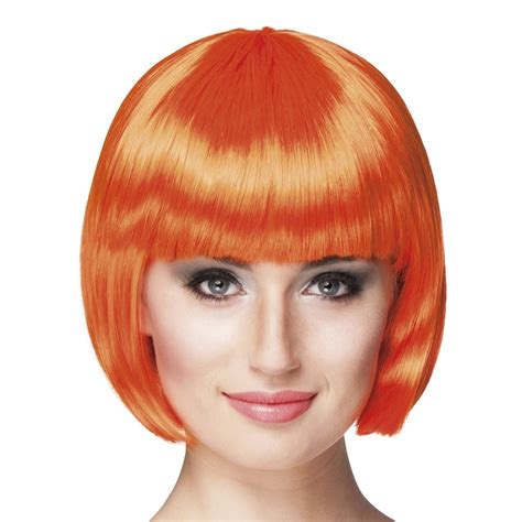 Boland Pruik Cabaret Dames Oranje Blokker Perücken Rote Perücke Haarpflegemittel