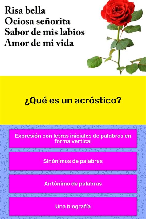 Elaboración de acrósticos Ayuda para tu tarea de Español 2