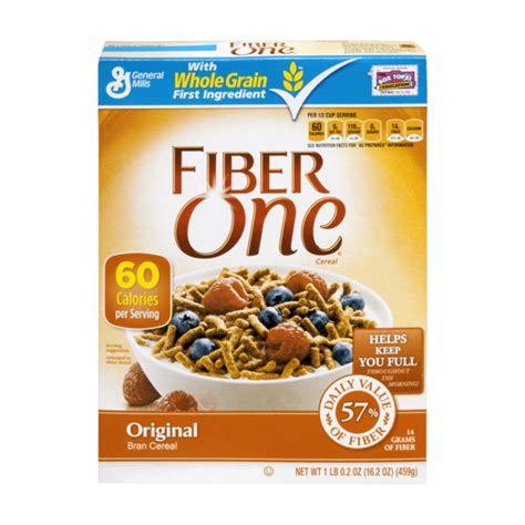 Fiber One Cereal Original Bran Whole Grain 162 Oz From Petes