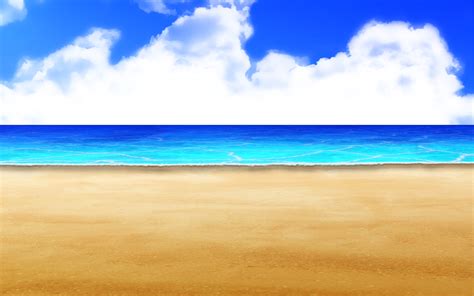 Background Anime Styled Beach Type 09 By Akiranyo On Deviantart