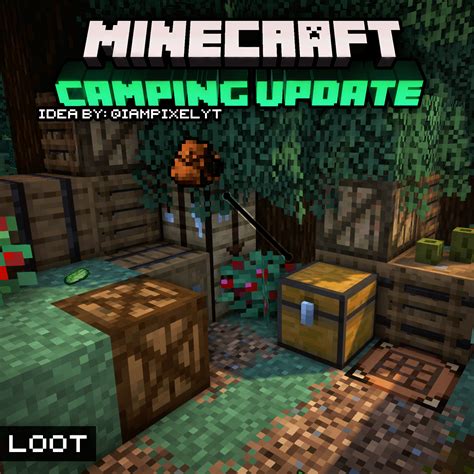 Minecraft Camping Idea ⛺ Minecraft Mods Minecraft Minecraft Houses