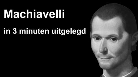 Machiavelli In 3 Minuten Uitgelegd Youtube