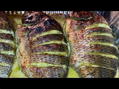 Oven Grilled Tilapia Cameroonian Roasted Fish Youtube