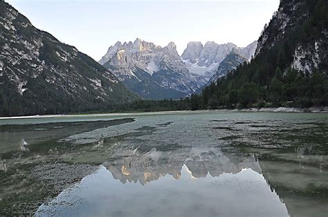 Dürrensee Mountain Lake In Hochpustertal In South Tyrol