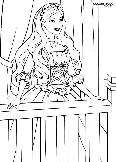 Desenhos Da Barbie Princesa Para Colorir E Imprimir Colorir Tudo
