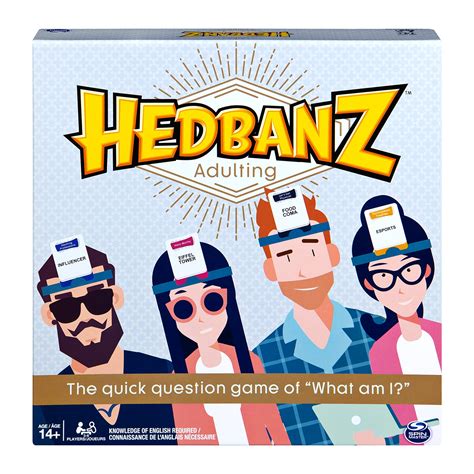 Hedbanz Adulting Hilarious Party Game Of Guessing And Charades For